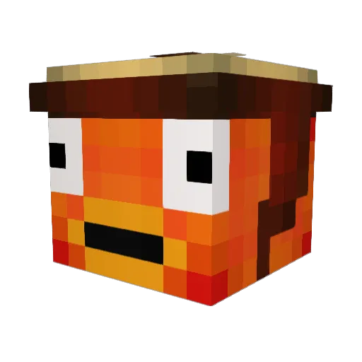 Gaetan_78790 Minecraft avatar head, 3D render