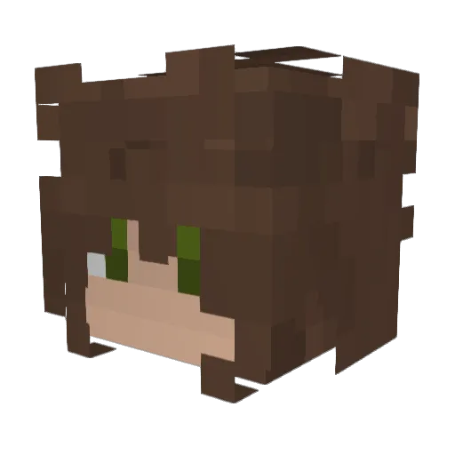Gaetanlebgjack Minecraft avatar head, 3D render