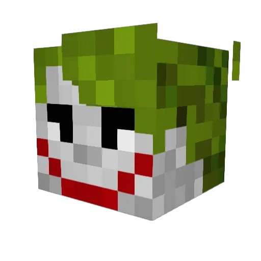 Gaffler Minecraft avatar head, 3D render