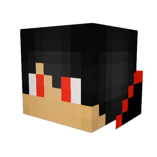 Gaffrade123 Minecraft avatar head, 3D render