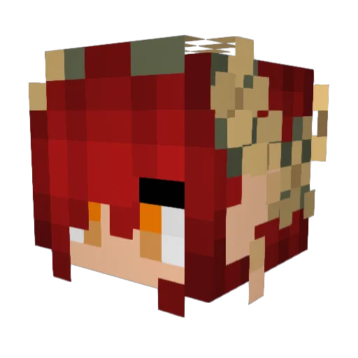 GagMeToDeath Minecraft avatar head, 3D render