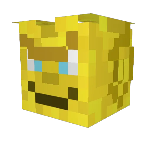 GagaMan5 Minecraft avatar head, 3D render