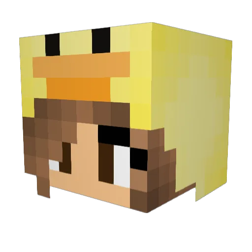 Gagan1900 Minecraft avatar head, 3D render