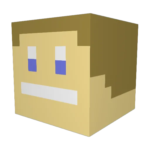 Gage0991 Minecraft avatar head, 3D render