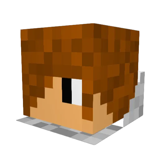 GageCassidy Minecraft avatar head, 3D render