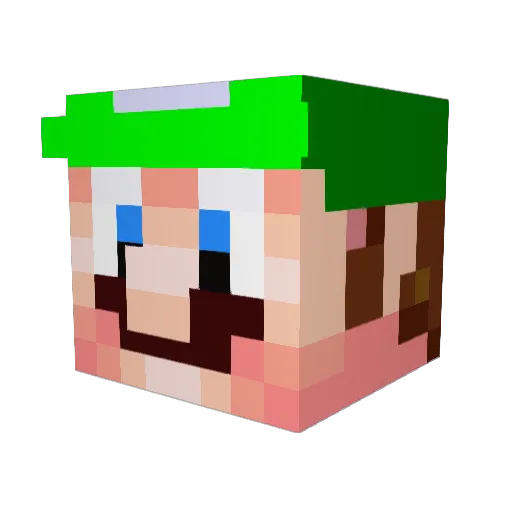 GageGamer64 Minecraft avatar head, 3D render