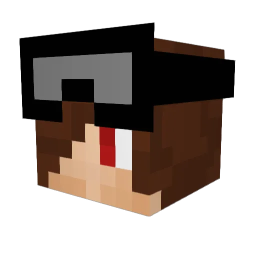 Gagem20521 Minecraft avatar head, 3D render