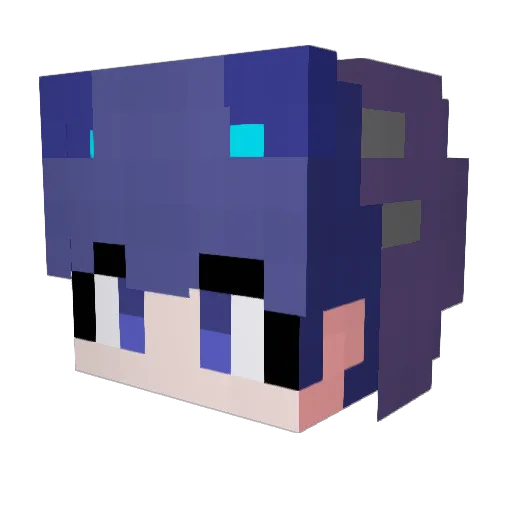 Gagen7777 Minecraft avatar head, 3D render