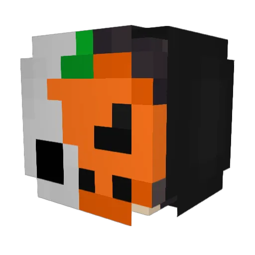 Gagener Minecraft avatar head, 3D render