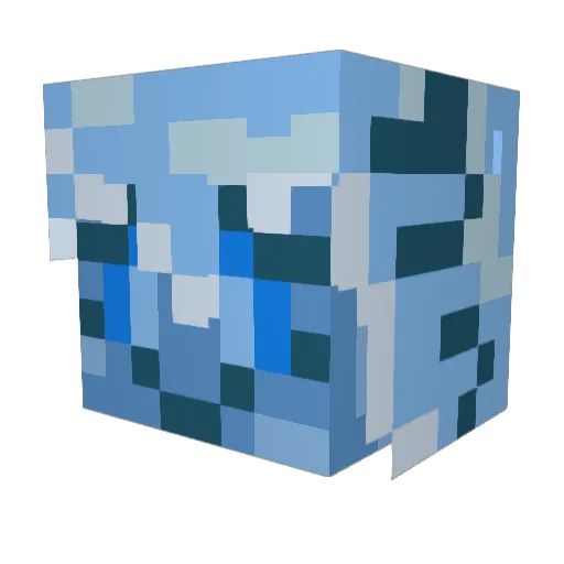 Gagetra3 Minecraft avatar head, 3D render