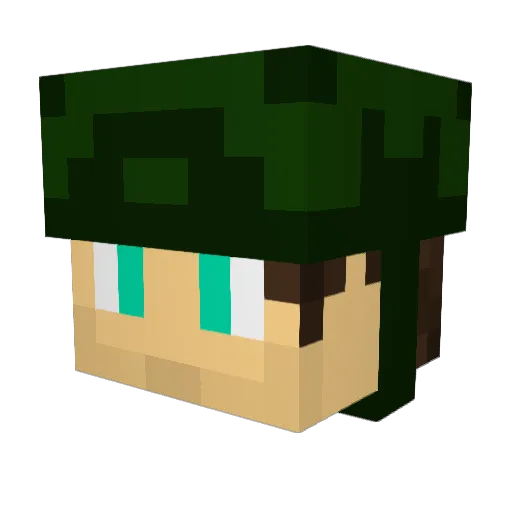 GagiLala06 Minecraft avatar head, 3D render