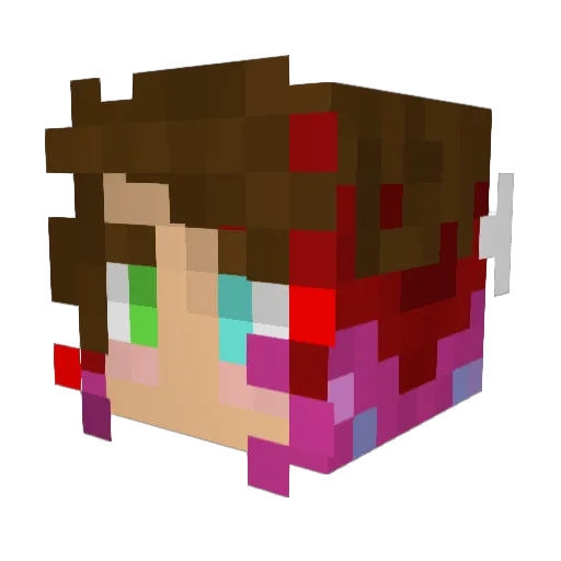 Gagiel Minecraft avatar head, 3D render