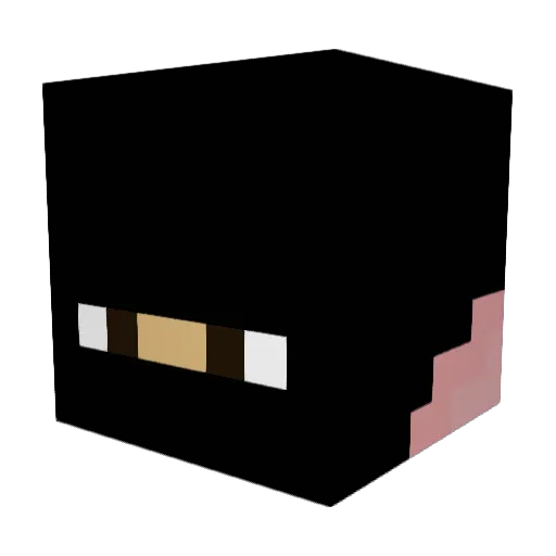 Gagiepie Minecraft avatar head, 3D render