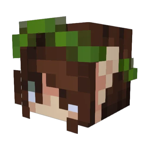 Gagistan Minecraft avatar head, 3D render
