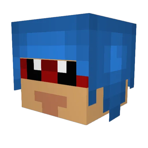 GagoMaty Minecraft avatar head, 3D render