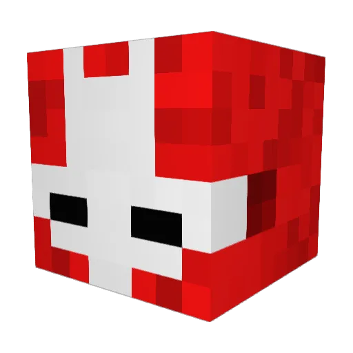 GagsterGaming Minecraft avatar head, 3D render