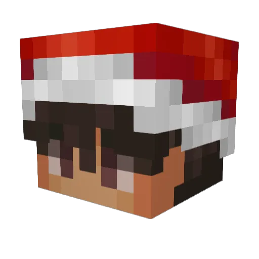 GaiBear Minecraft avatar head, 3D render