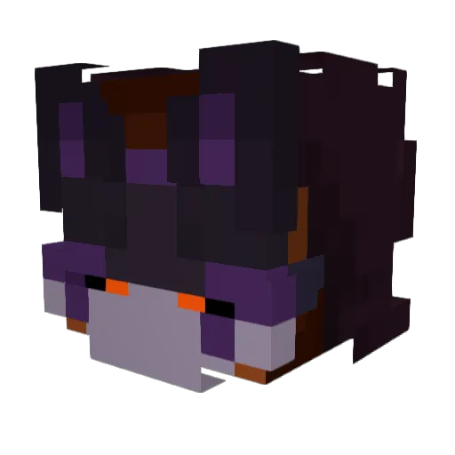 GaiaGi Minecraft avatar head, 3D render