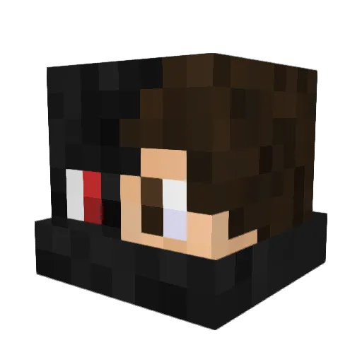 Gaialo Minecraft avatar head, 3D render