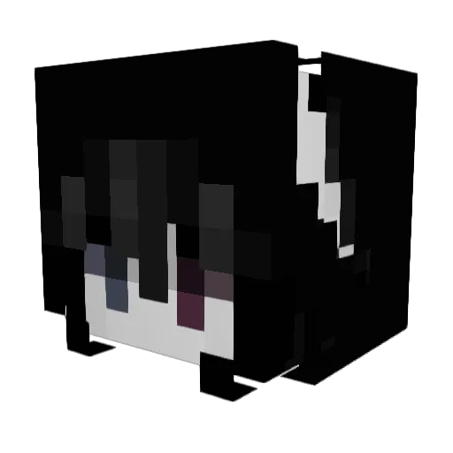 Gaidzin Minecraft avatar head, 3D render