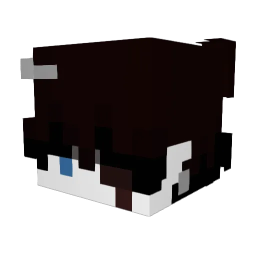 Gaigas Minecraft avatar head, 3D render