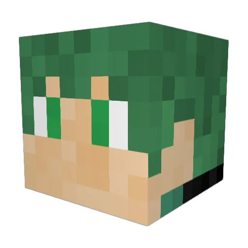 Gaigue_Garaio Minecraft avatar head, 3D render