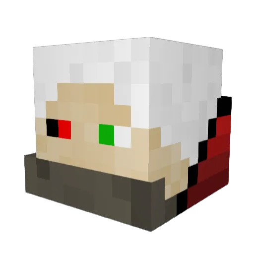 Gaingamer66 Minecraft avatar head, 3D render
