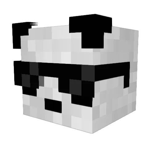 Gaioo_ Minecraft avatar head, 3D render