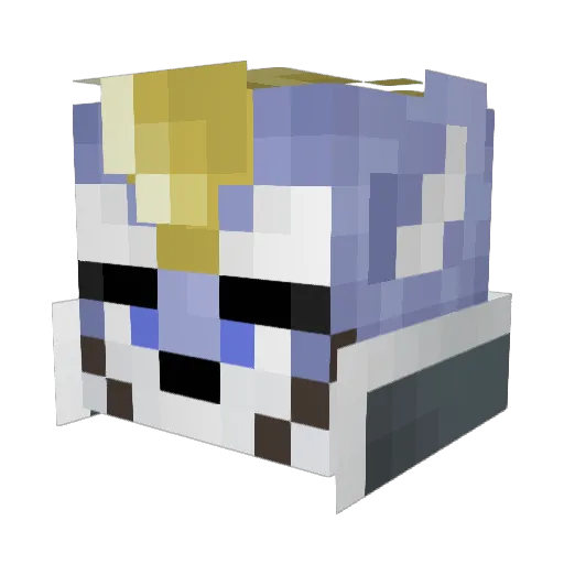 Gairon5 Minecraft avatar head, 3D render