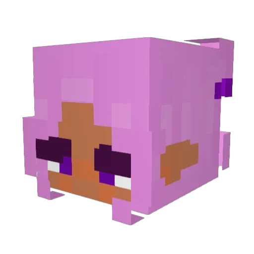 GaithoCraft Minecraft avatar head, 3D render