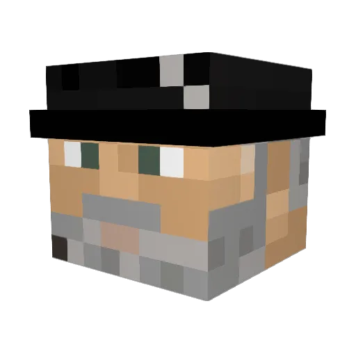 Gajelia Minecraft avatar head, 3D render