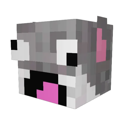 Gako13 Minecraft avatar head, 3D render