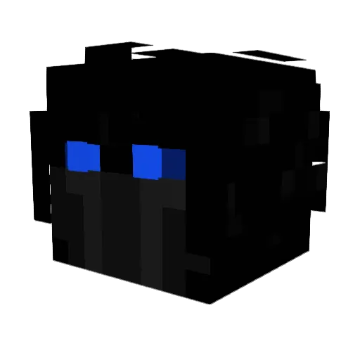 Gaku14 Minecraft avatar head, 3D render