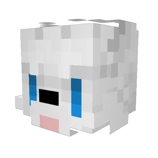 Gakuun1 Minecraft avatar head, 3D render