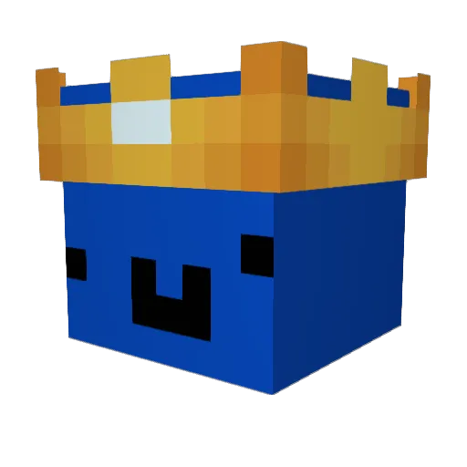 Gal1676 Minecraft avatar head, 3D render