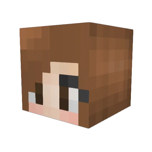 GalOnGames Minecraft avatar head, 3D render