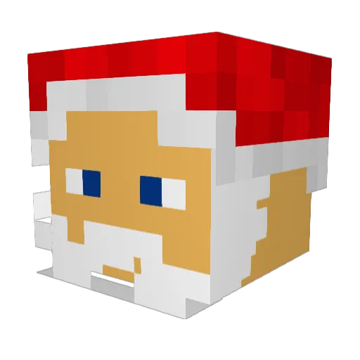 GalaBrat Minecraft avatar head, 3D render