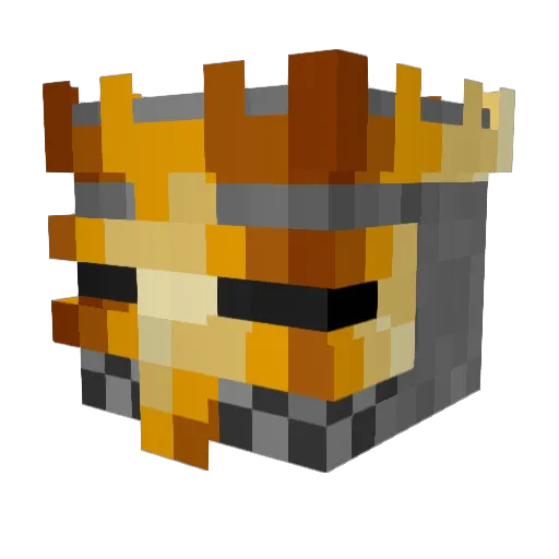 GalaVad_ Minecraft avatar head, 3D render