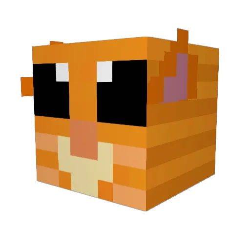 Galaad Minecraft avatar head, 3D render