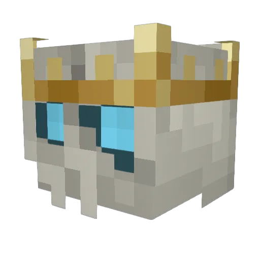 Galacta_Knight_ Minecraft avatar head, 3D render
