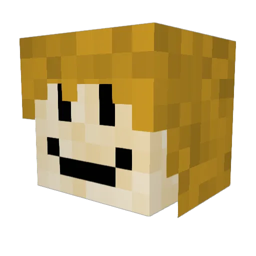 Galactic2691 Minecraft avatar head, 3D render