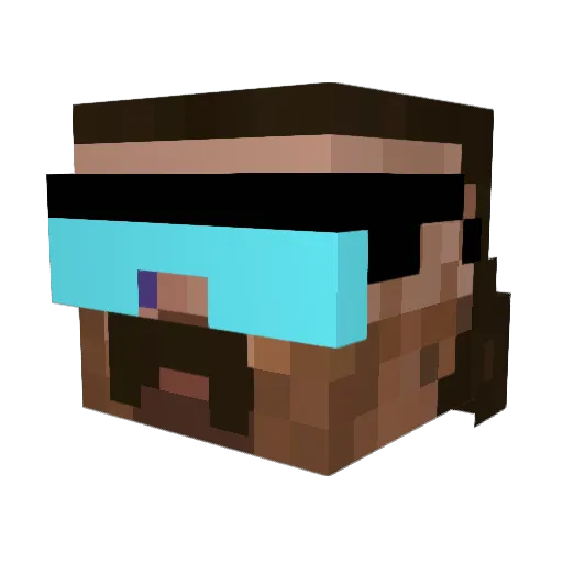 Galactic495101 Minecraft avatar head, 3D render