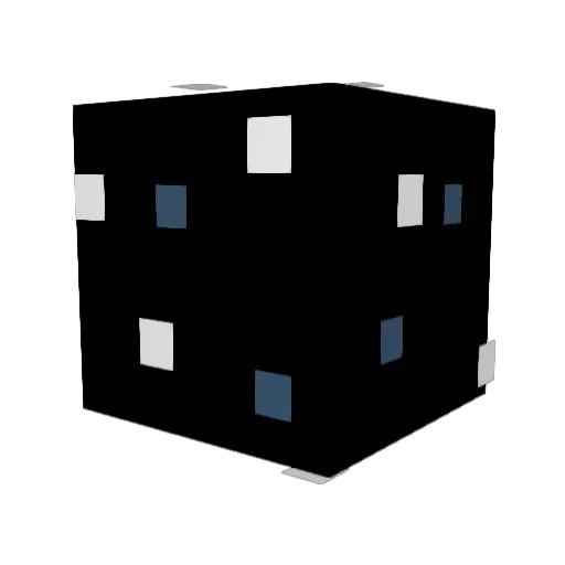 GalacticDiscord Minecraft avatar head, 3D render