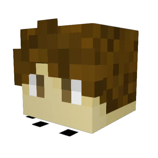 GalacticGaming_ Minecraft avatar head, 3D render