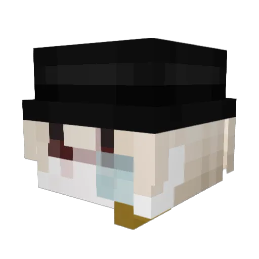 GalacticGeorge Minecraft avatar head, 3D render
