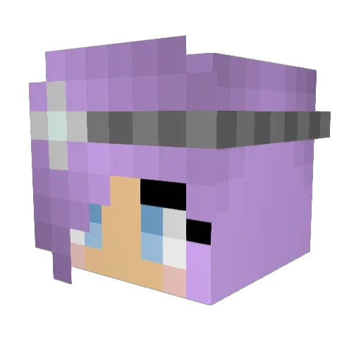 GalacticGhost Minecraft avatar head, 3D render