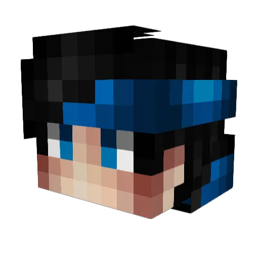 GalacticKingFTW Minecraft avatar head, 3D render