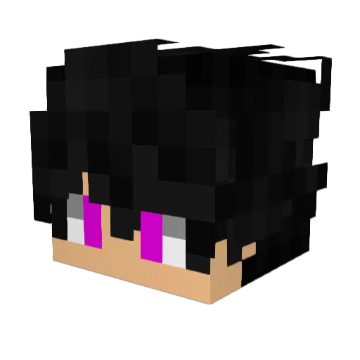 GalacticMirror Minecraft avatar head, 3D render