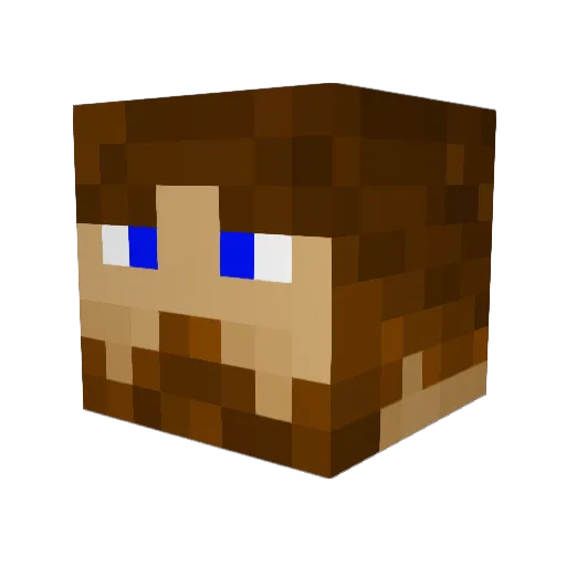 GalacticMonk97 Minecraft avatar head, 3D render