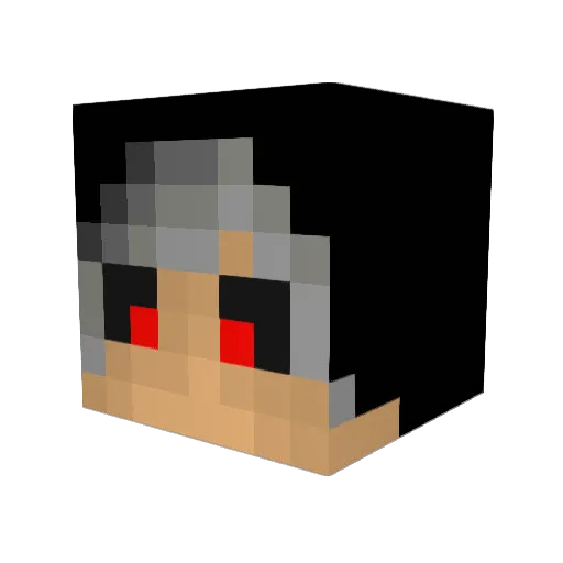 GalacticPlumber Minecraft avatar head, 3D render